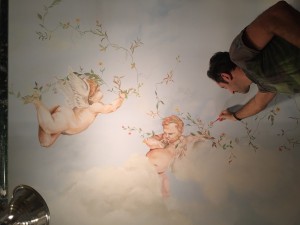 Diego Bormida Artist  Villa Bellissima UTAH Sandy Salt lake city Ceiling hercules soffitto masterpiece dipinto 03aa  