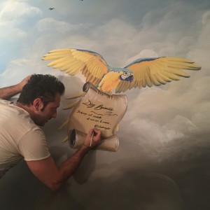 Diego Bormida Artist  Villa Bellissima UTAH Sandy Salt lake city Ceiling hercules soffitto masterpiece dipinto 03aaaa   