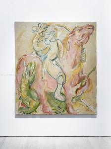 Letizia-Lucchetti-San-giorgio-a-lavoro-2-olio-su-tela-160x140-cm