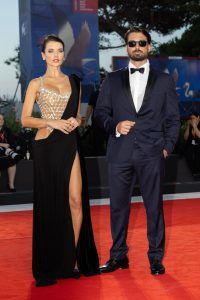 Vialina-Lemann-on-red-carpet-of-Succedera-questa-notte-by-Nanni-Moretti-accompanied-by-Turkish-actor-Alp-Navruz-wearing-a-creation-by-Qutaiba-Aldreiei-and-GRAFF-jewellery